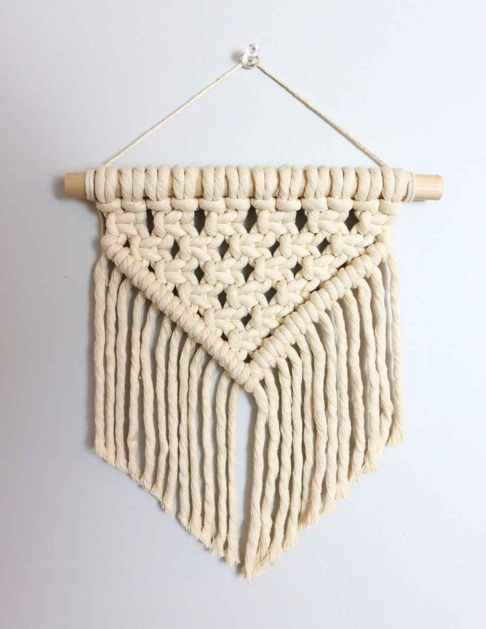 Finished Boho Mini Wall Hanging project